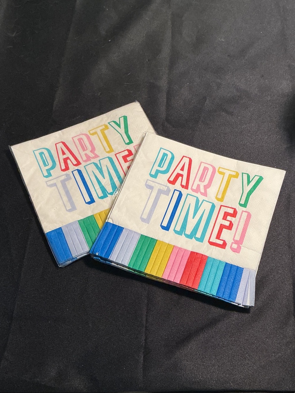 Party Time! Multicolor Beverage Napkins from 321 Party Set of 2 pack 16 ct. each